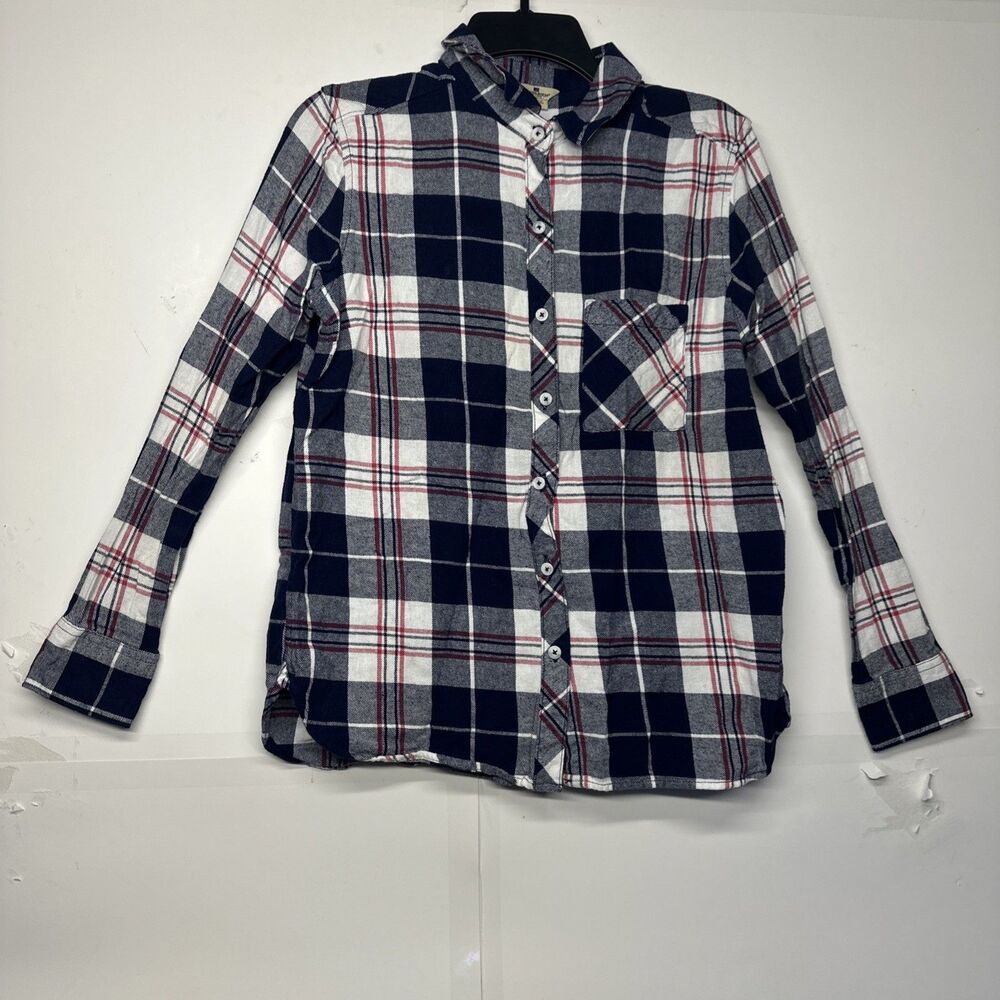 Woolrich Black, White & Red Plaid Button-Down Shirt